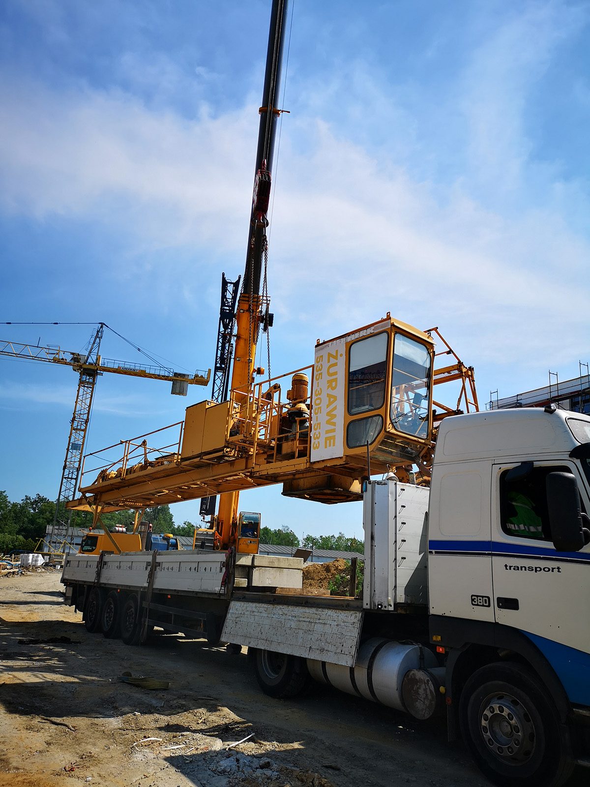 Załadunek Liebherr 71EC, Wrocław, Dolny Śląsk